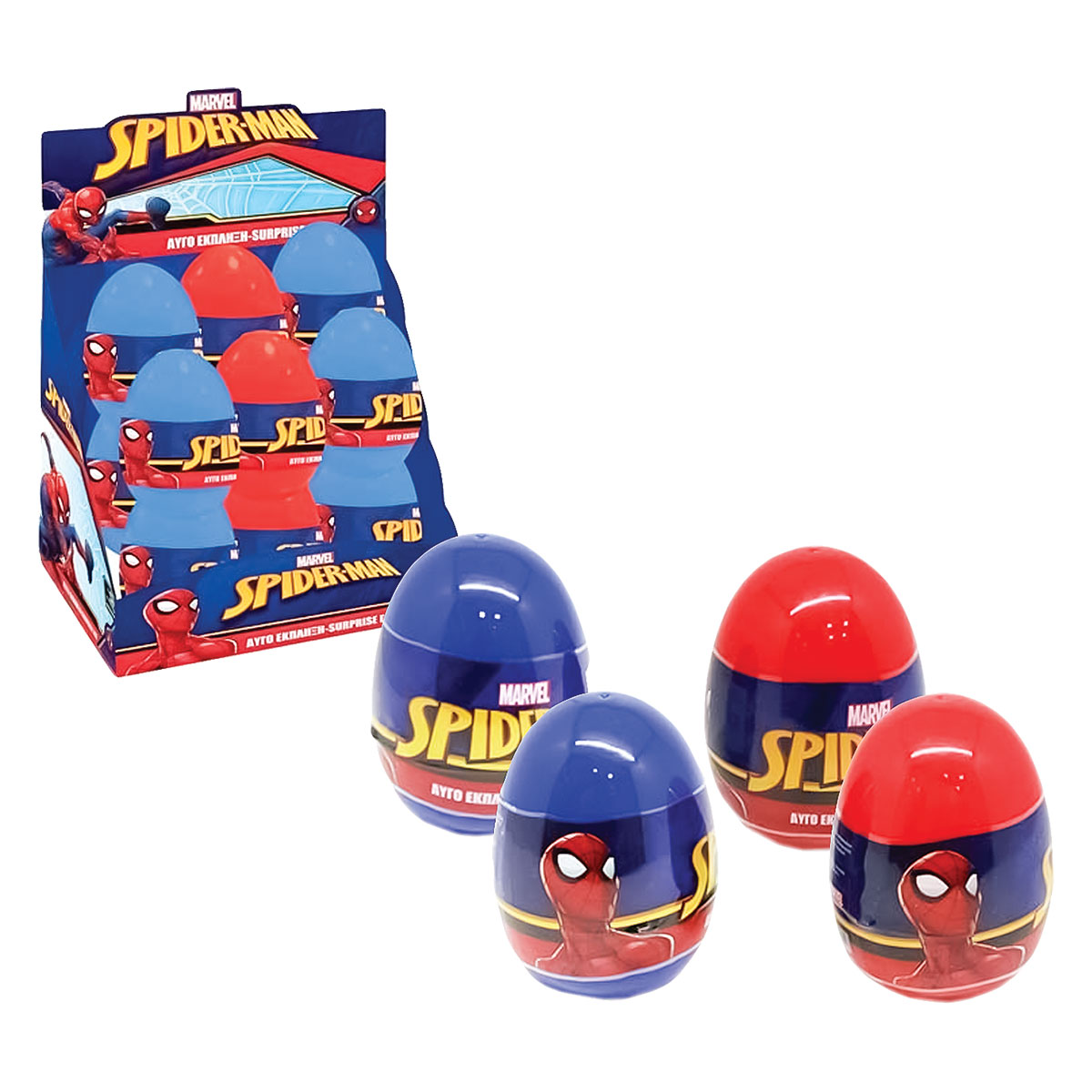 SPIDERMAN-Ovo surpresa-2 cores SPIDERMAN-Ovo surpresa-2 cores