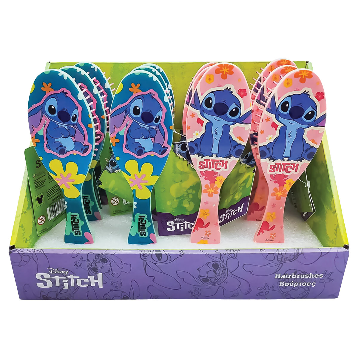 STITCH-Escova de Cabelo-2 Designs