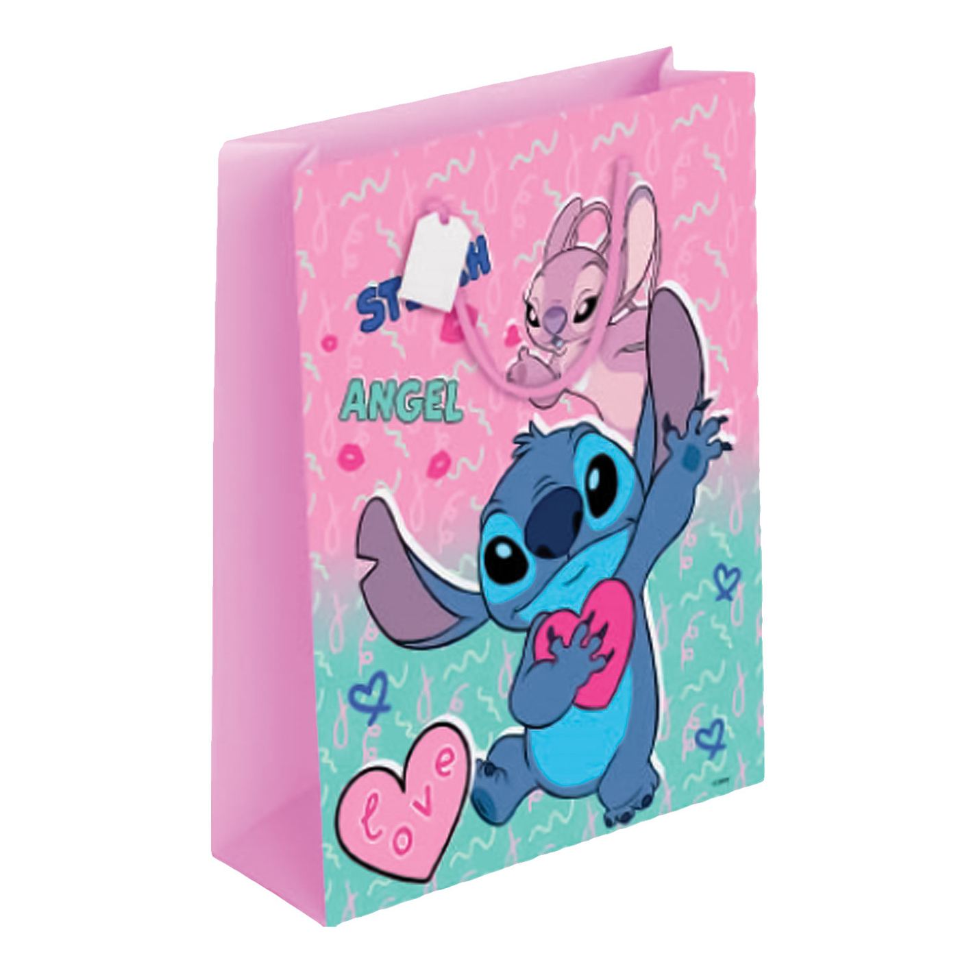 STITCH-LOVE-Saco Prenda-Médio-26x32x12cm