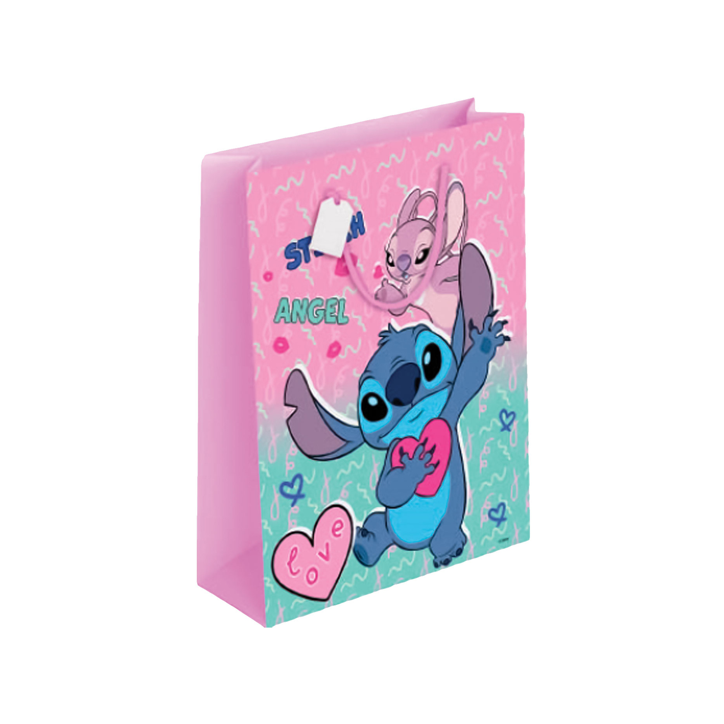 STITCH-LOVE-Saco Prenda-Pequeno-18x23x11cm