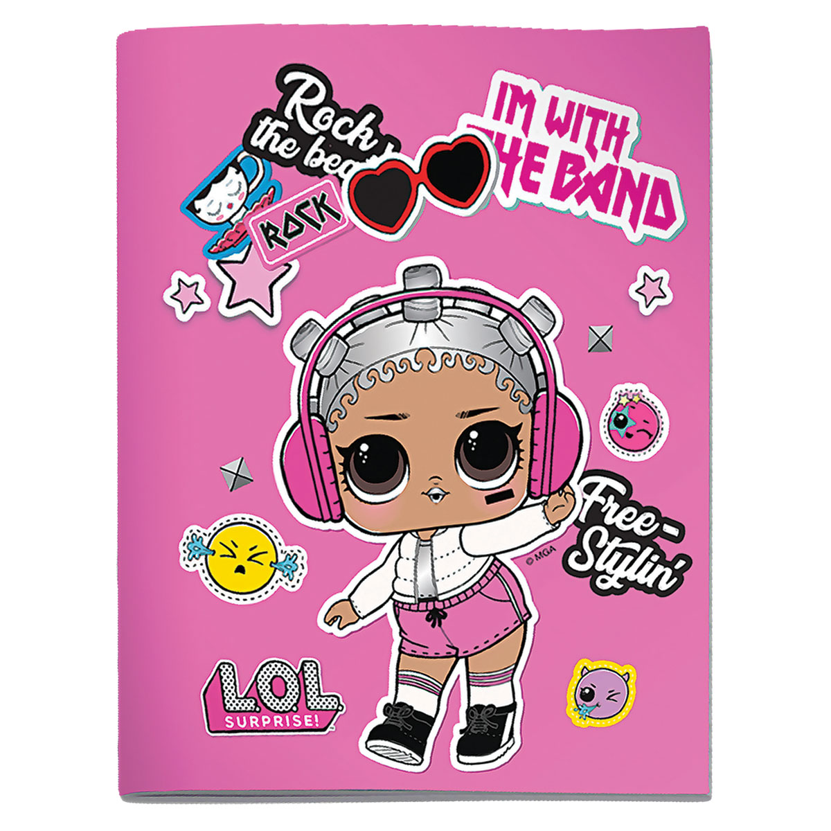 LOL-Caderno A5 agrafado liso 40fls