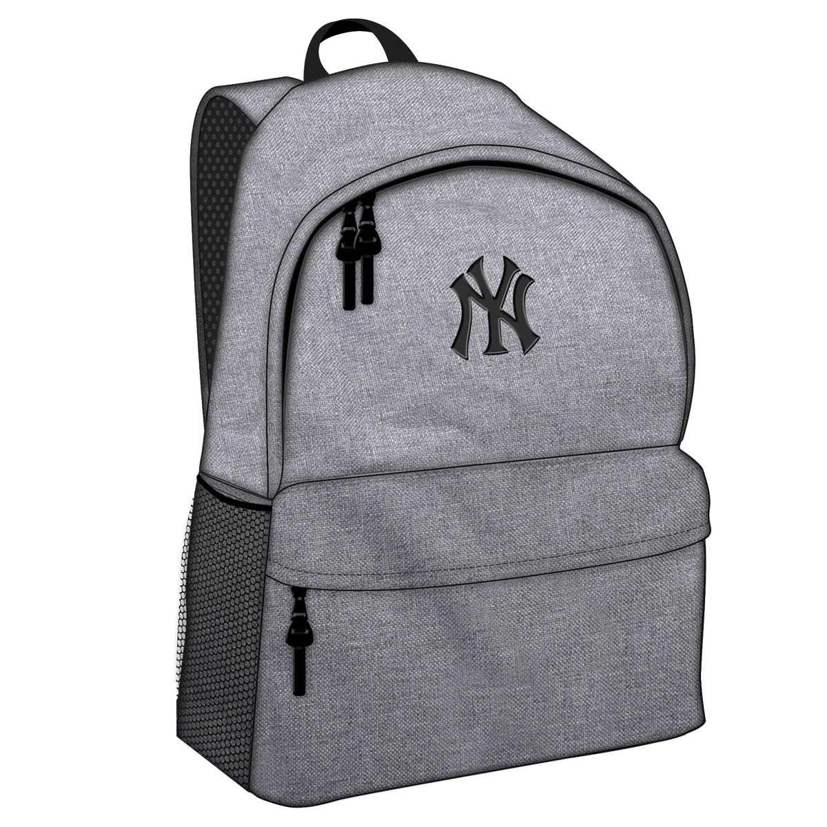 MLB-NYP-Mochila grande 30x44x16cm-cinza