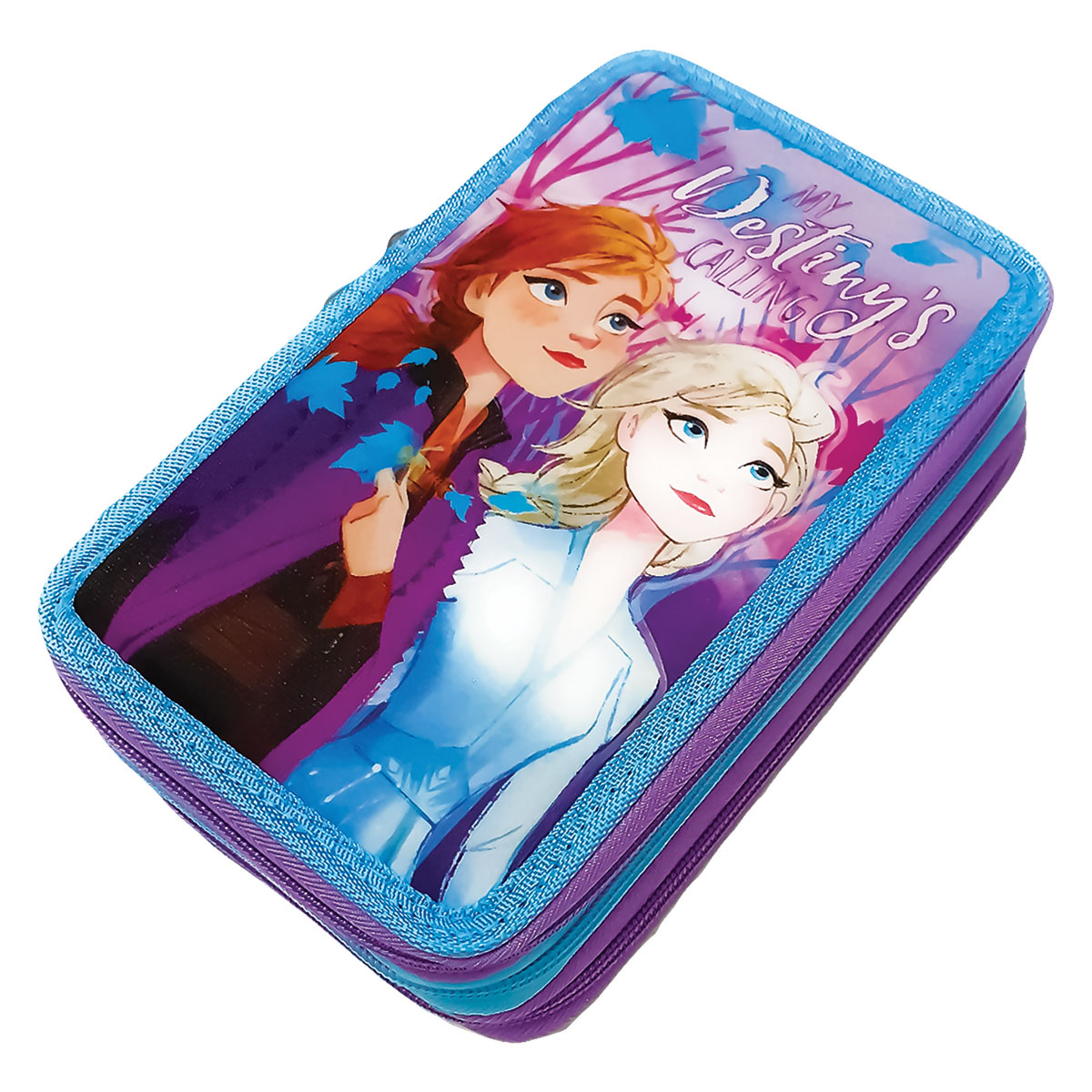 Frozen2-Estojo c/ 2 compartimentos 12.5x19.5x4cm Frozen2-Estojo c/ 2 compartimentos 12.5x19.5x4cm