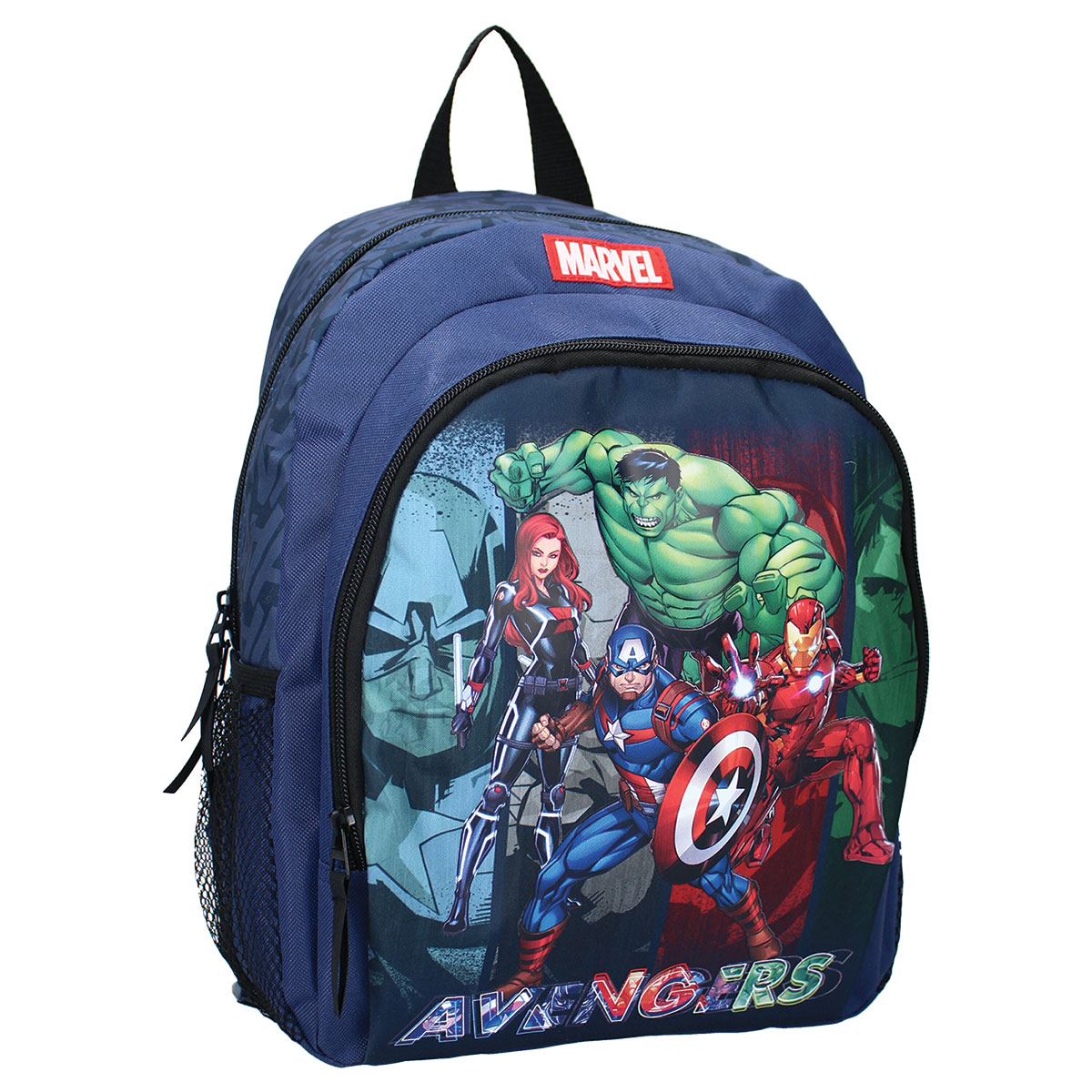 AVENGERS-QUART-Mochila Média c/2 fechos 27x35x18cm