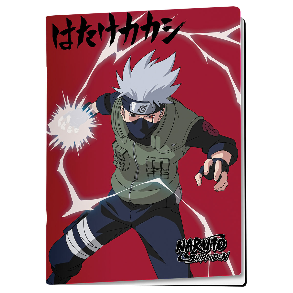 NARUTO-Caderno A4 agrafado linhas 80 fls