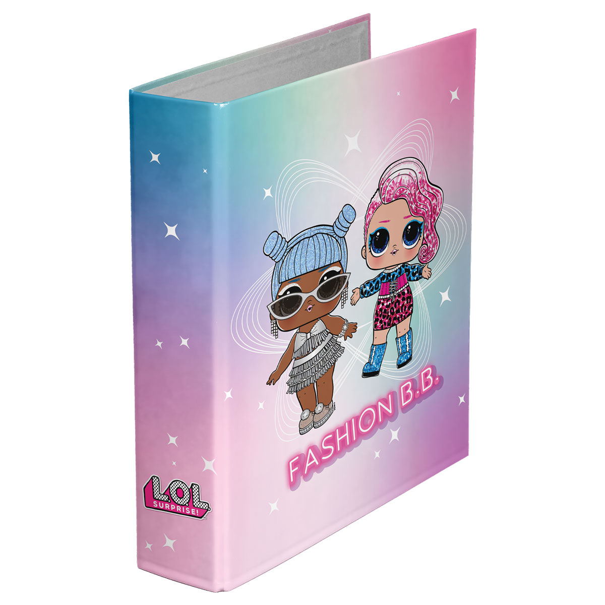 LOL-FASHION-Dossier A4 cartão lombada larga 2 argolas