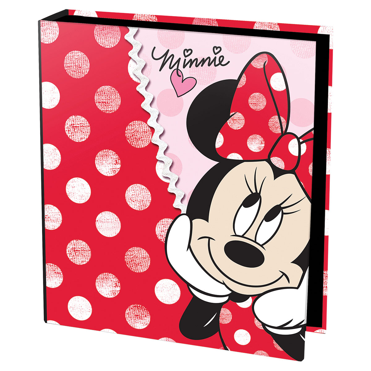 MINNIE DOTS-Dossier A4 cartão lombada larga 2 argolas