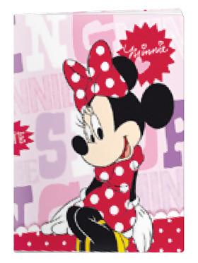 MINNIE DOTS-Caderno A4 agrafado linhas 40 fls