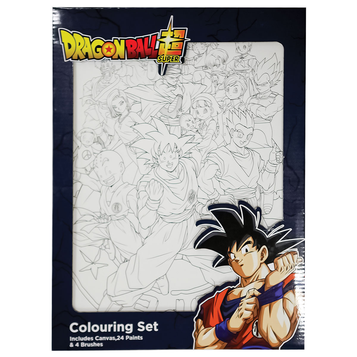 DRAGON BALL-Kit Pintar Números-Tela30x40+4Pinceis+24Tintas DRAGON BALL-Kit Pintar Números-Tela30x40+4Pinceis+24Tintas