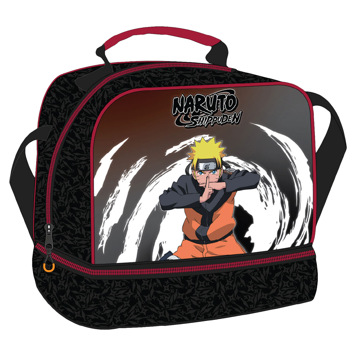 NARUTO-JUTSU-Saco de Lanche c/ 2 Compartimentos 21x20x15cm