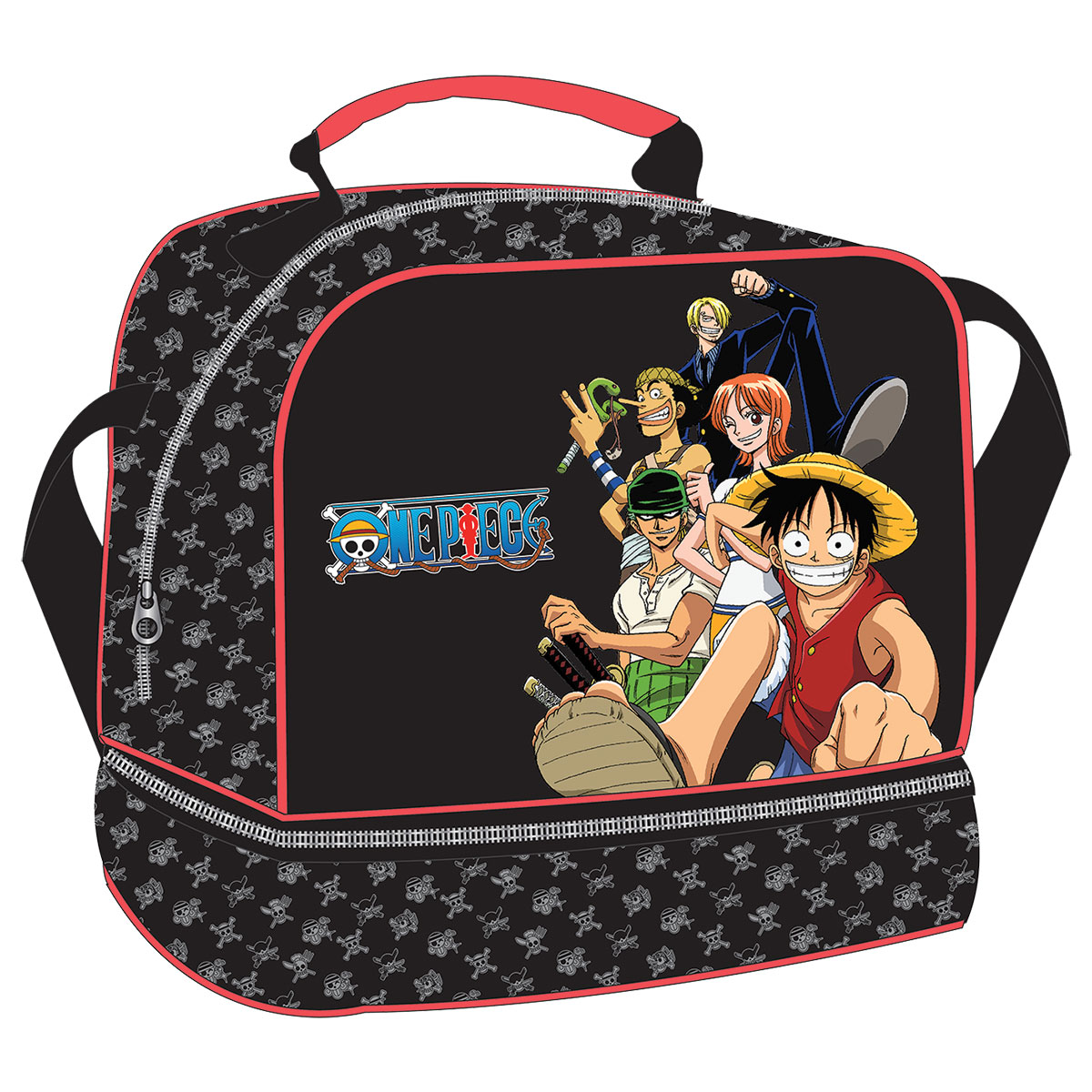 ONE-PIECE-CREW-Saco de Lanche c/ 2 Compartimentos 21x20x15cm ONE-PIECE-CREW-Saco de Lanche c/ 2 Compartimentos 21x20x15cm