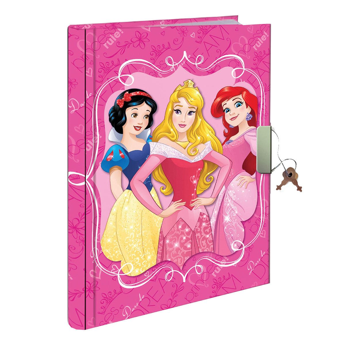 PRINCESAS-Diário 14,8x21cm 80fls c/ Cadeado PRINCESAS-Diário 14,8x21cm 80fls c/ Cadeado