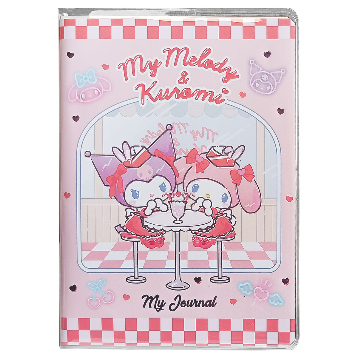 KUROMI-Caderno Notas A6 Capa Mole/PVC Linhas 128pg-Batido