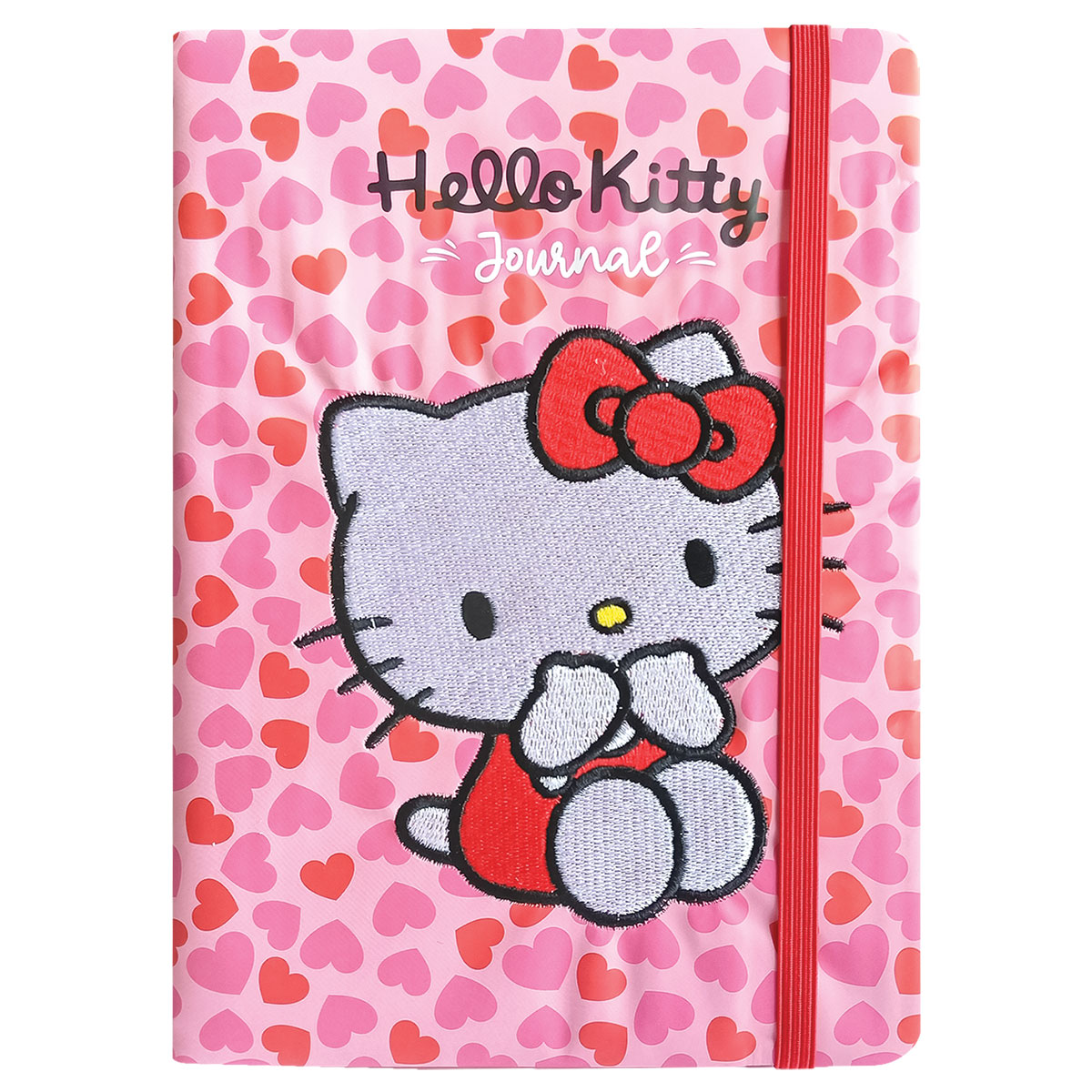 HKITTY-Caderno Notas A5 Capa Bordada Linhas 192pg 100gr