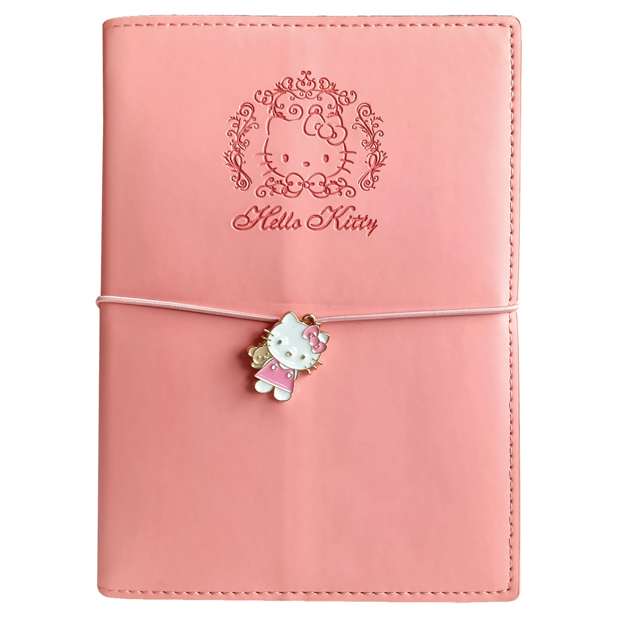 HKITTY-Caderno Notas c/Pendente 13x18cm Capa Mole 192p-Rosa
