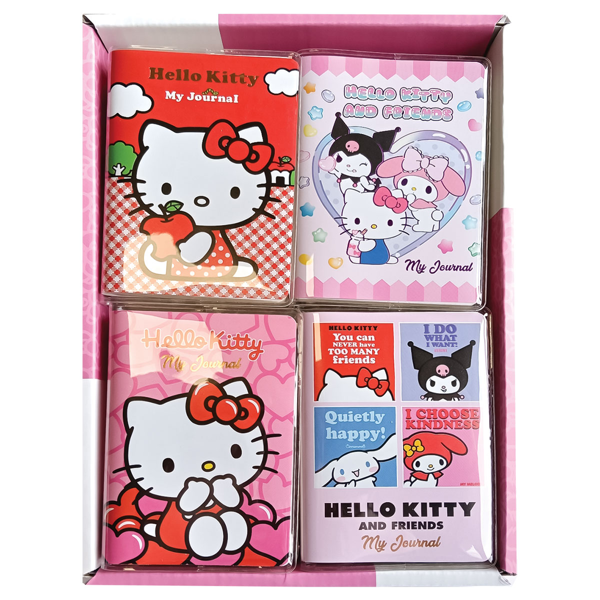 HKITTY-Expositor com 16 Cadernos A6 Linhas 128pg 80gr