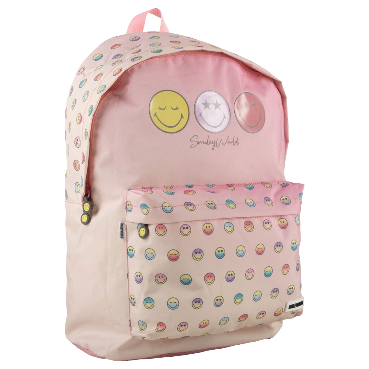 SMILEY-DREAMS-Mochila c/ bolso frontal 32x42x14cm