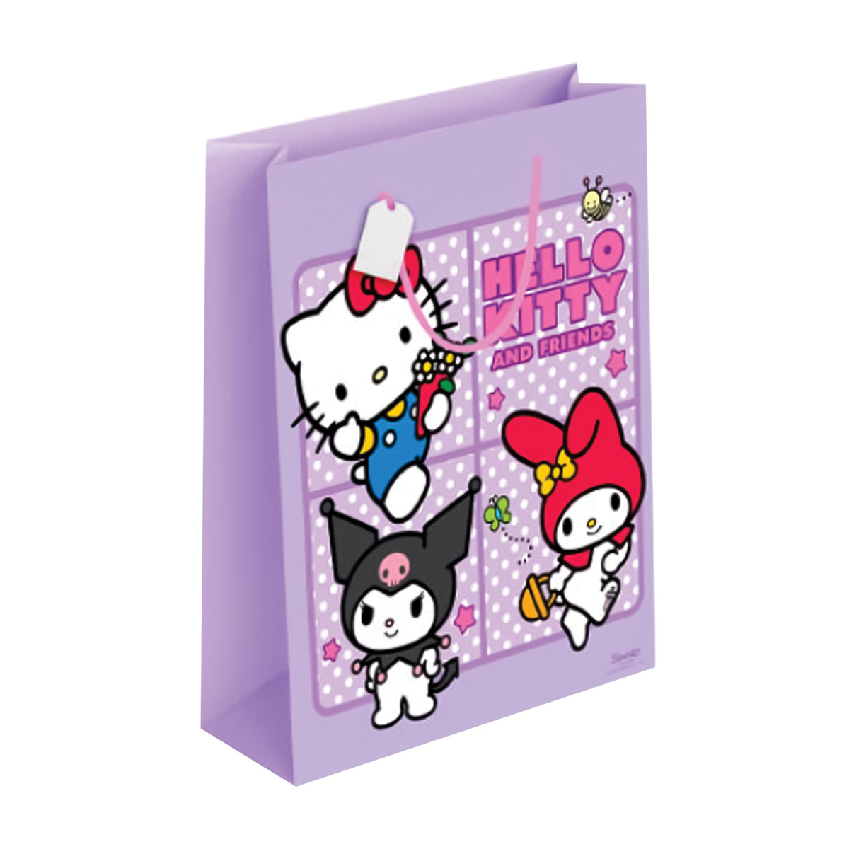 HELLO KITTY-FRIENDS-Saco Prenda-Médio-26x32x12cm HELLO KITTY-FRIENDS-Saco Prenda-Médio-26x32x12cm