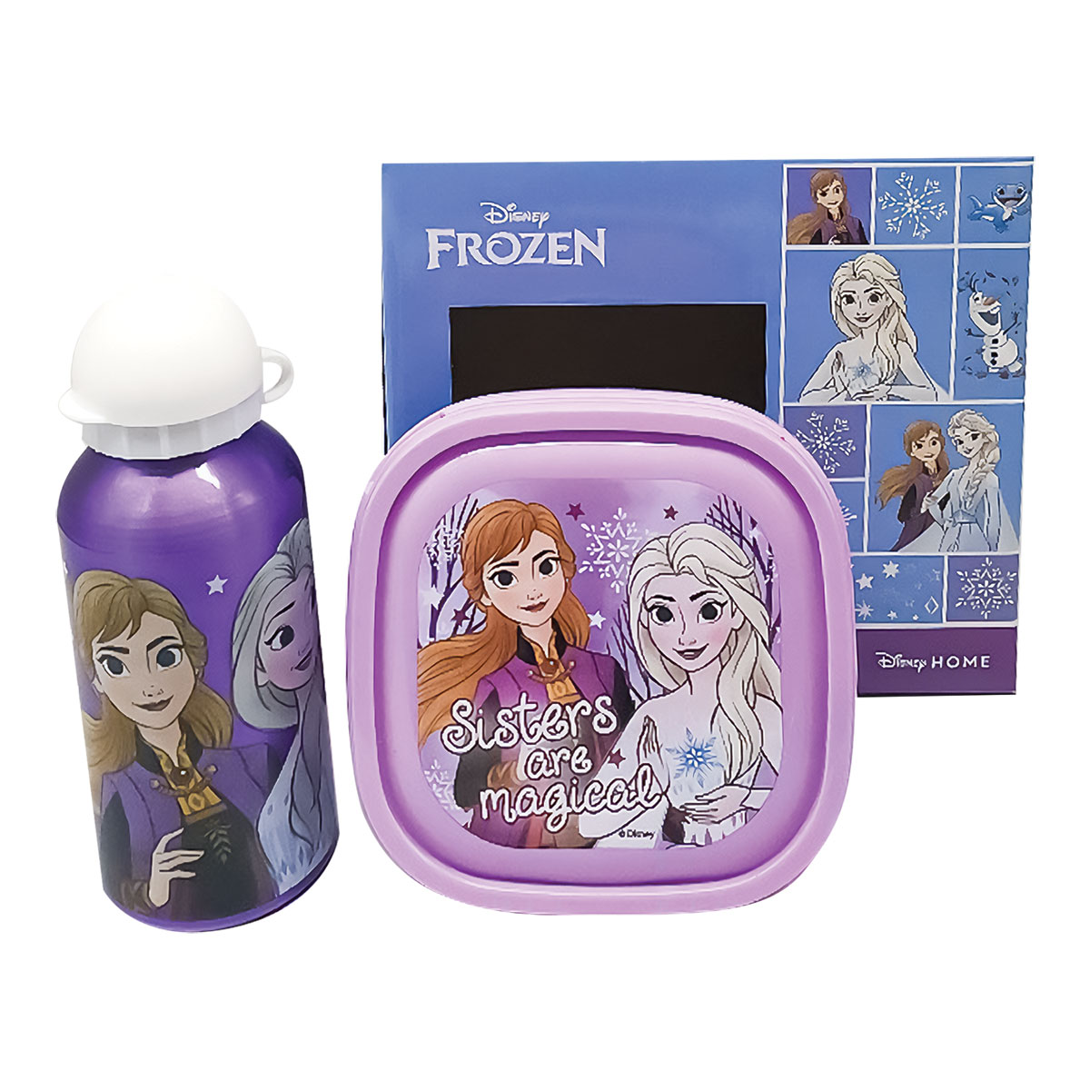 FROZEN-Set c/ Cantil de Aluminio 400ml+Merendeira FROZEN-Set c/ Cantil de Aluminio 400ml+Merendeira