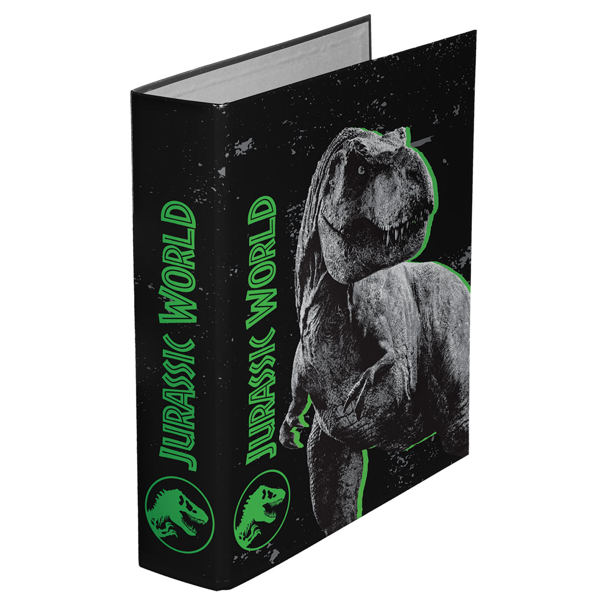 JURASSIC WORLD-TREX-Dossier A4 cartão lombada larga 2 argola JURASSIC WORLD-TREX-Dossier A4 cartão lombada larga 2 argola