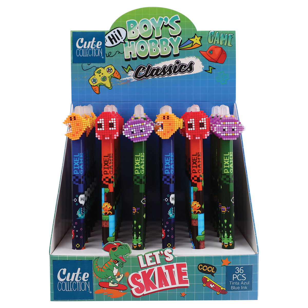 CUTE CT-Esferográfica Gel Apagável-Azul-Jogos