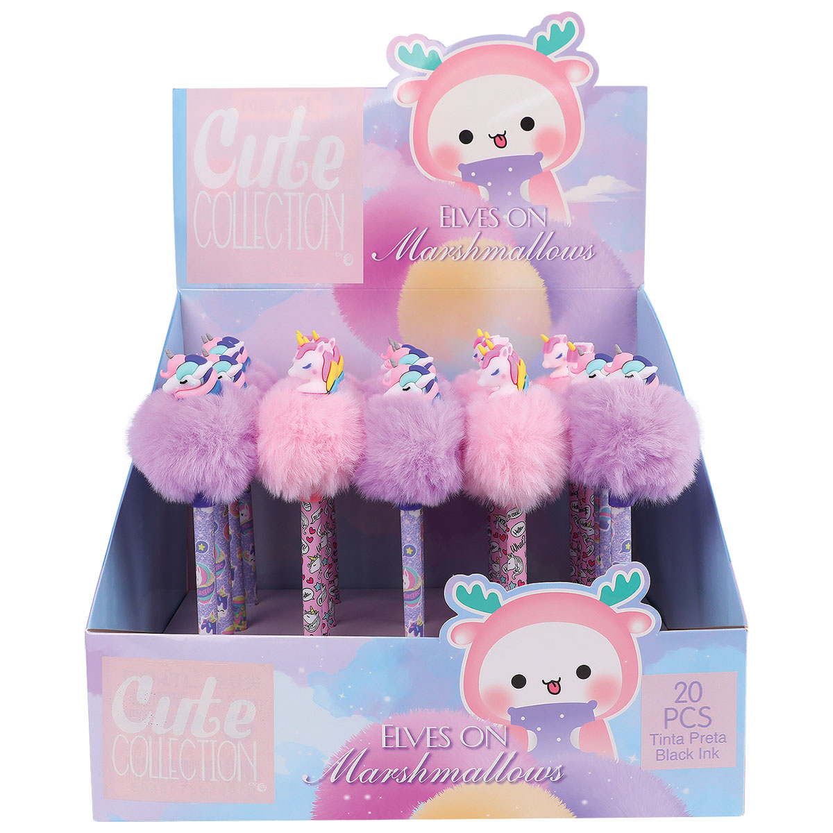 CUTE CT-Esferográfica Gel Apagável-Prt-UnicórnioPP