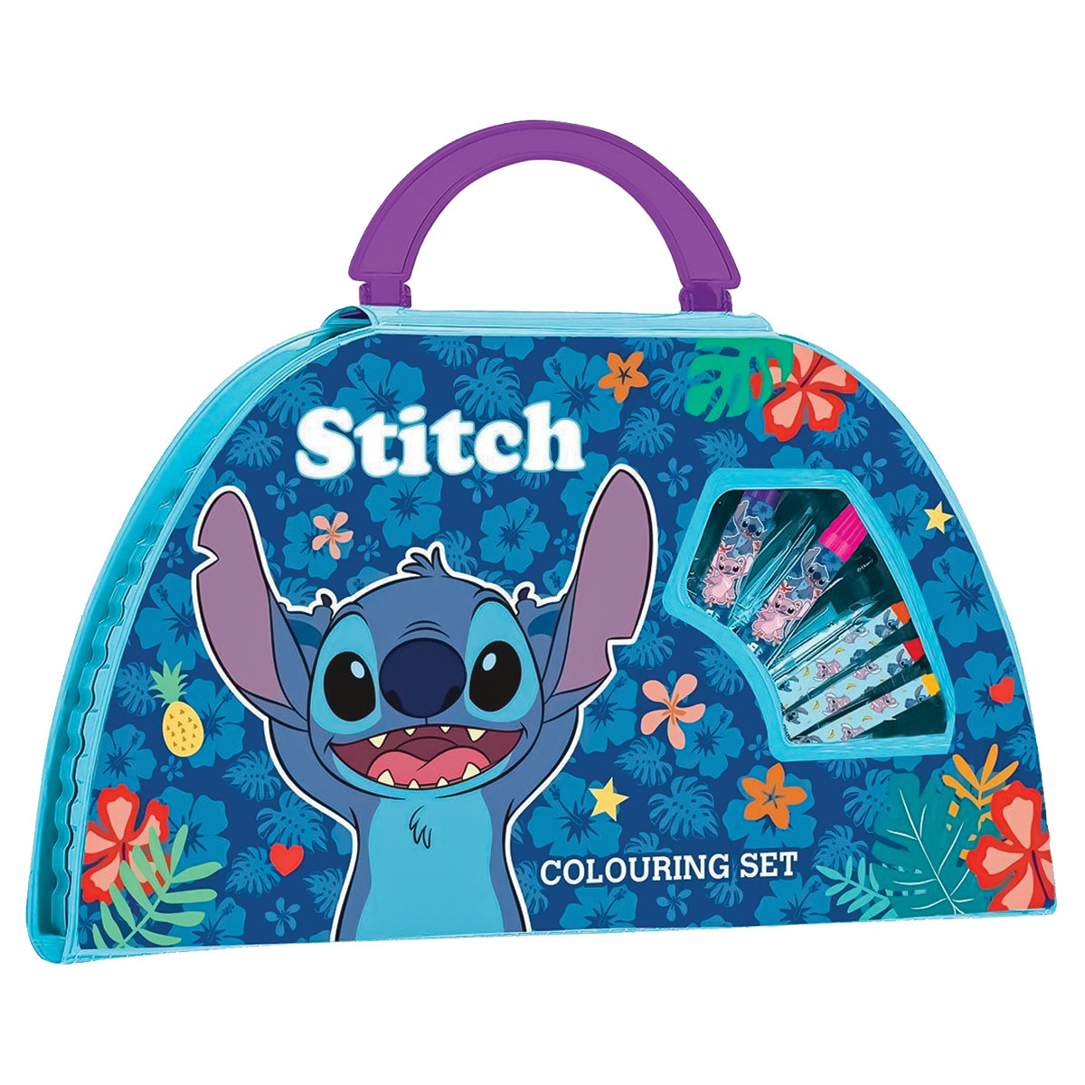 STITCH-Set p/Colorir Blister Meia Lua-50 Peças