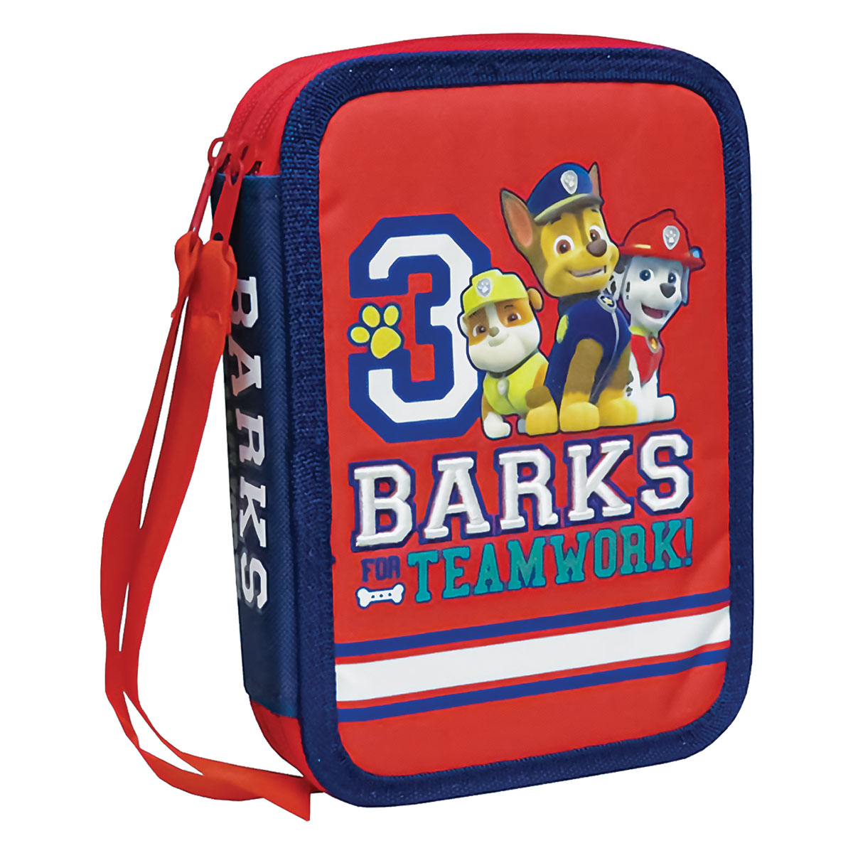 PAW PATROL-Estojo c/ 2 compartimentos  com carga