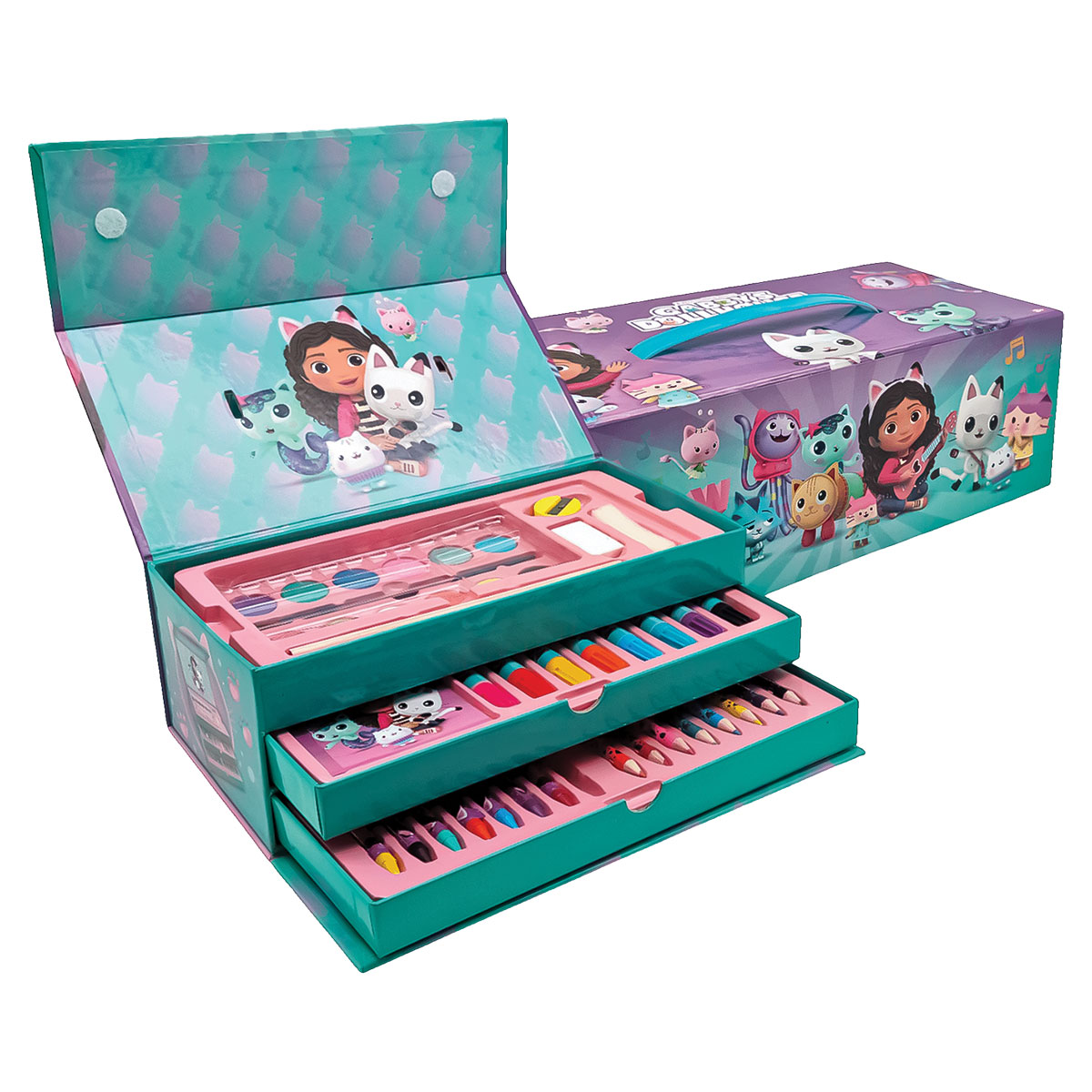 GABBY-Conjunto p/ Colorir de 52 pcs-3 niveis