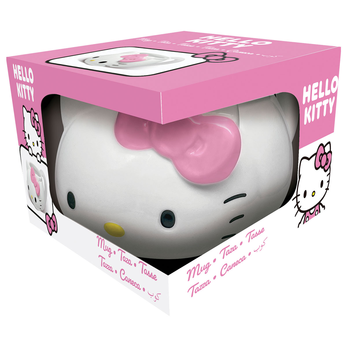 HELLO KITTY-Caneca Cerâmica 500ml-3D-Caixa Presente