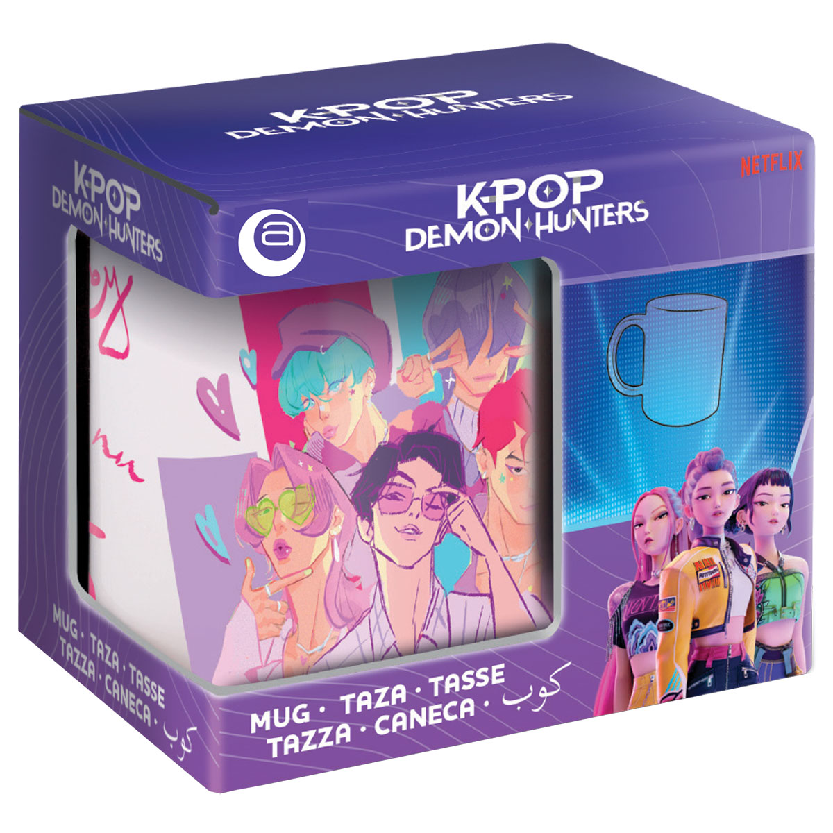 KPOP DEMON HUNTERS-Caneca Cerâmica 11oz/300ml Caixa Presente