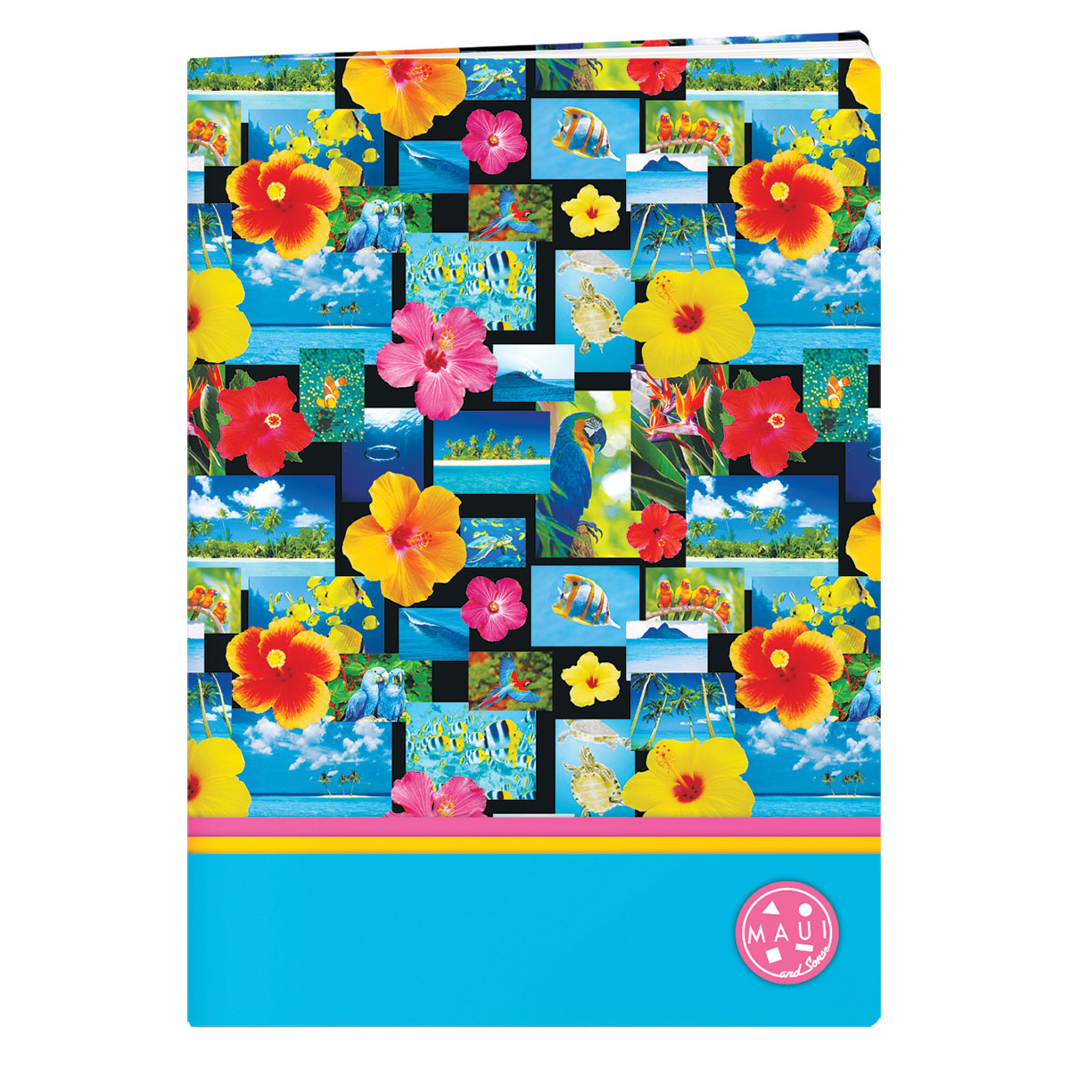 MAUI-Caderno A4 agrafado linhas 80 fls