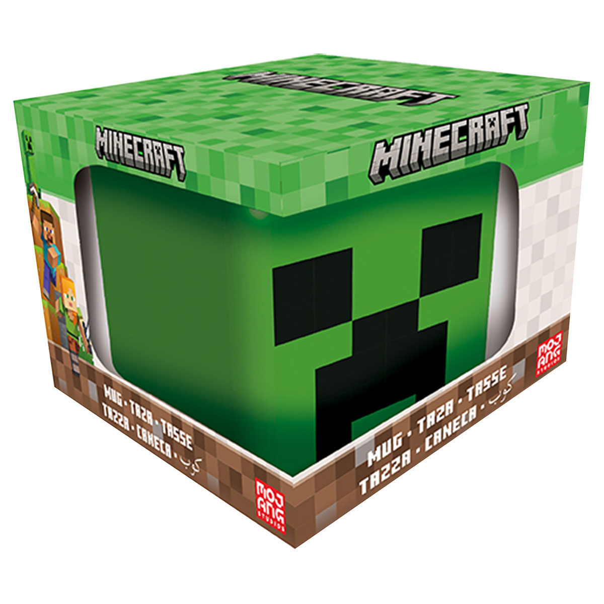 MINECRAFT-Caneca Cerâmica 440ml-3D-Caixa Presente
