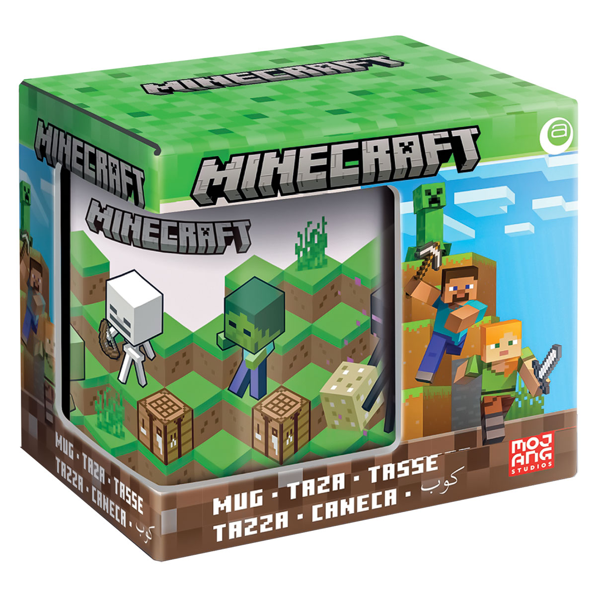 MINECRAFT-Caneca Cerâmica 11oz/300ml Caixa Presente