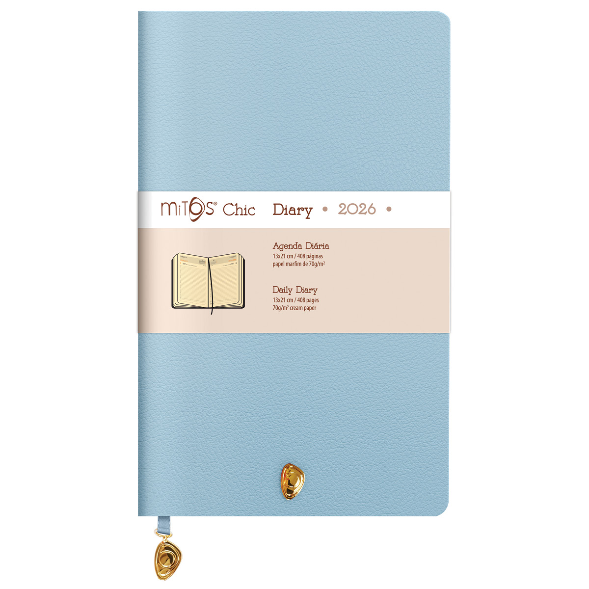 MITOS CHIC-Agenda Diaria (13x21cm-P18) papel marfim MITOS CHIC-Agenda Diaria (13x21cm-P18) papel marfim