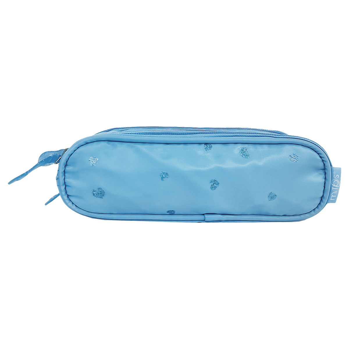 MITOS-GLITTER-Estojo Triplo com Zipper 22x7x10cm-Azul MITOS-GLITTER-Estojo Triplo com Zipper 22x7x10cm-Azul
