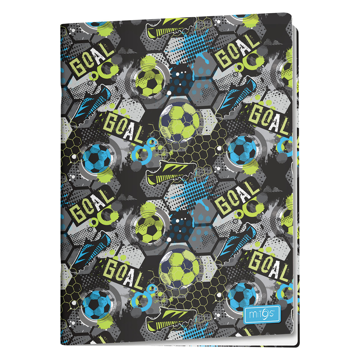 MITOS-GOL-Caderno A4 agrafado quadric. 48f 80g capa PP