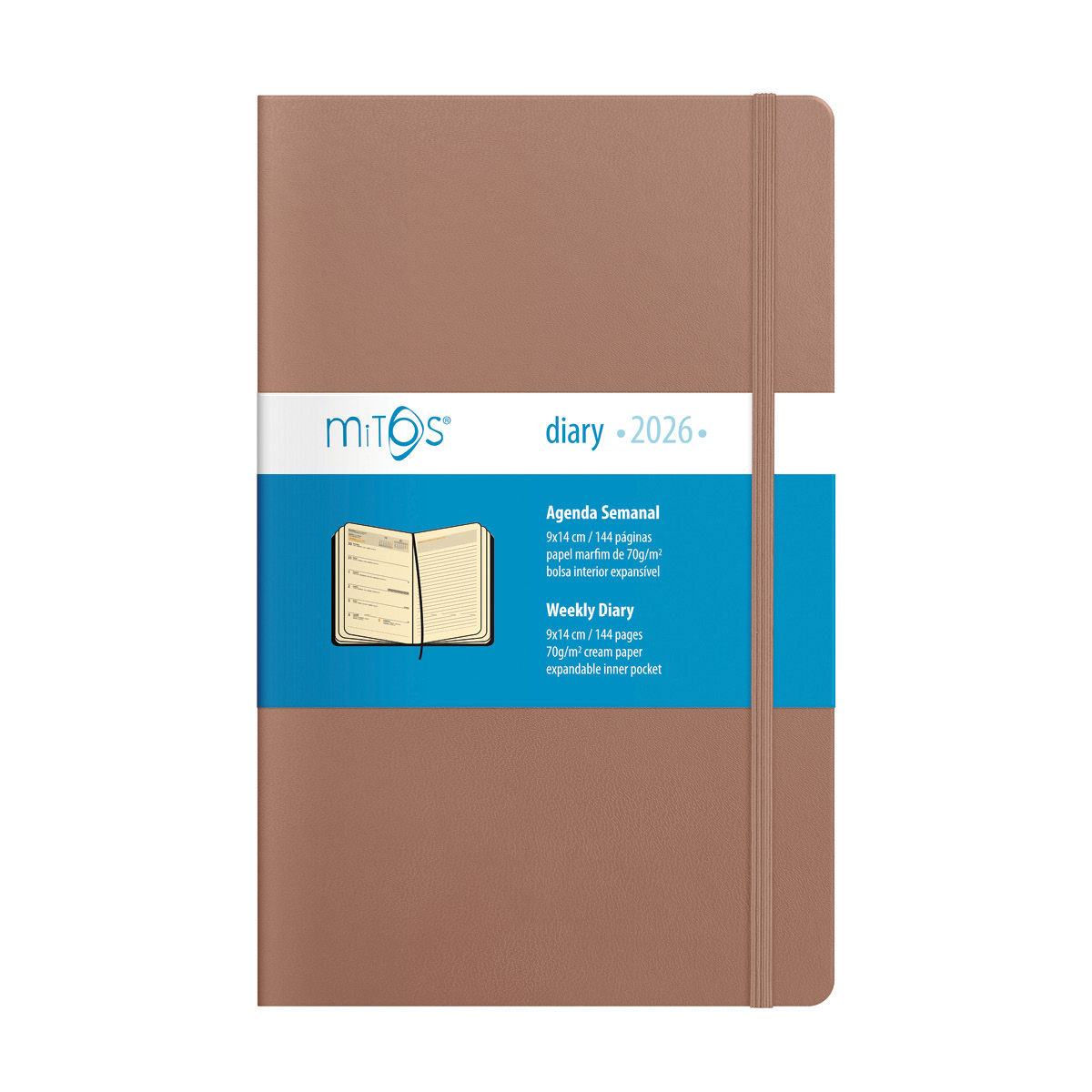 MITOS-Agenda Bolso (9x14cm-P07) papel marfim MITOS-Agenda Bolso (9x14cm-P07) papel marfim