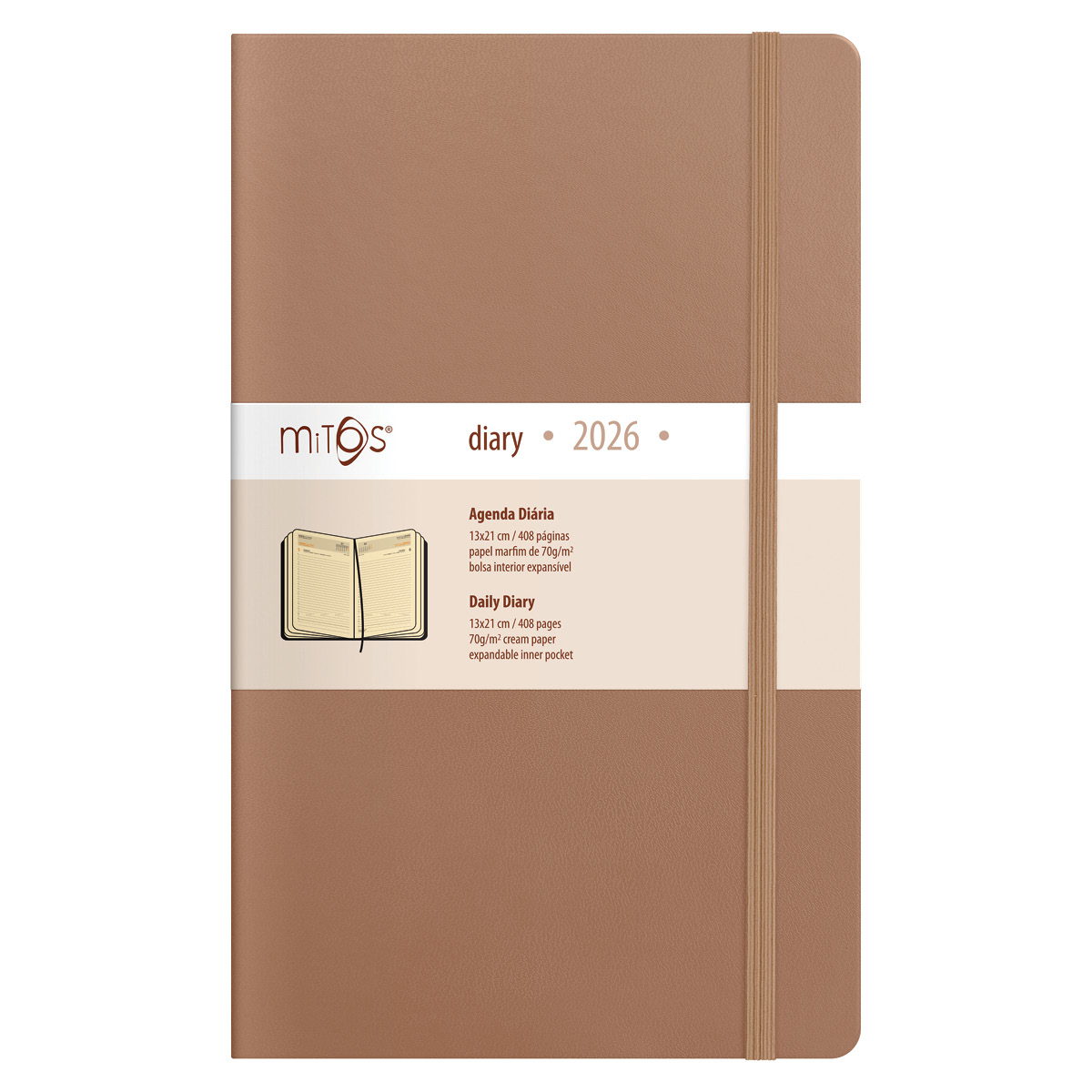MITOS-Agenda Diaria (13x21cm-P18) papel marfim