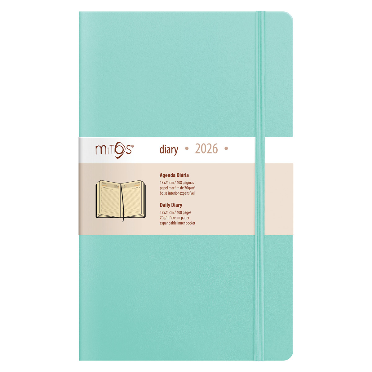 MITOS-Agenda Diaria (13x21cm-P18) papel marfim