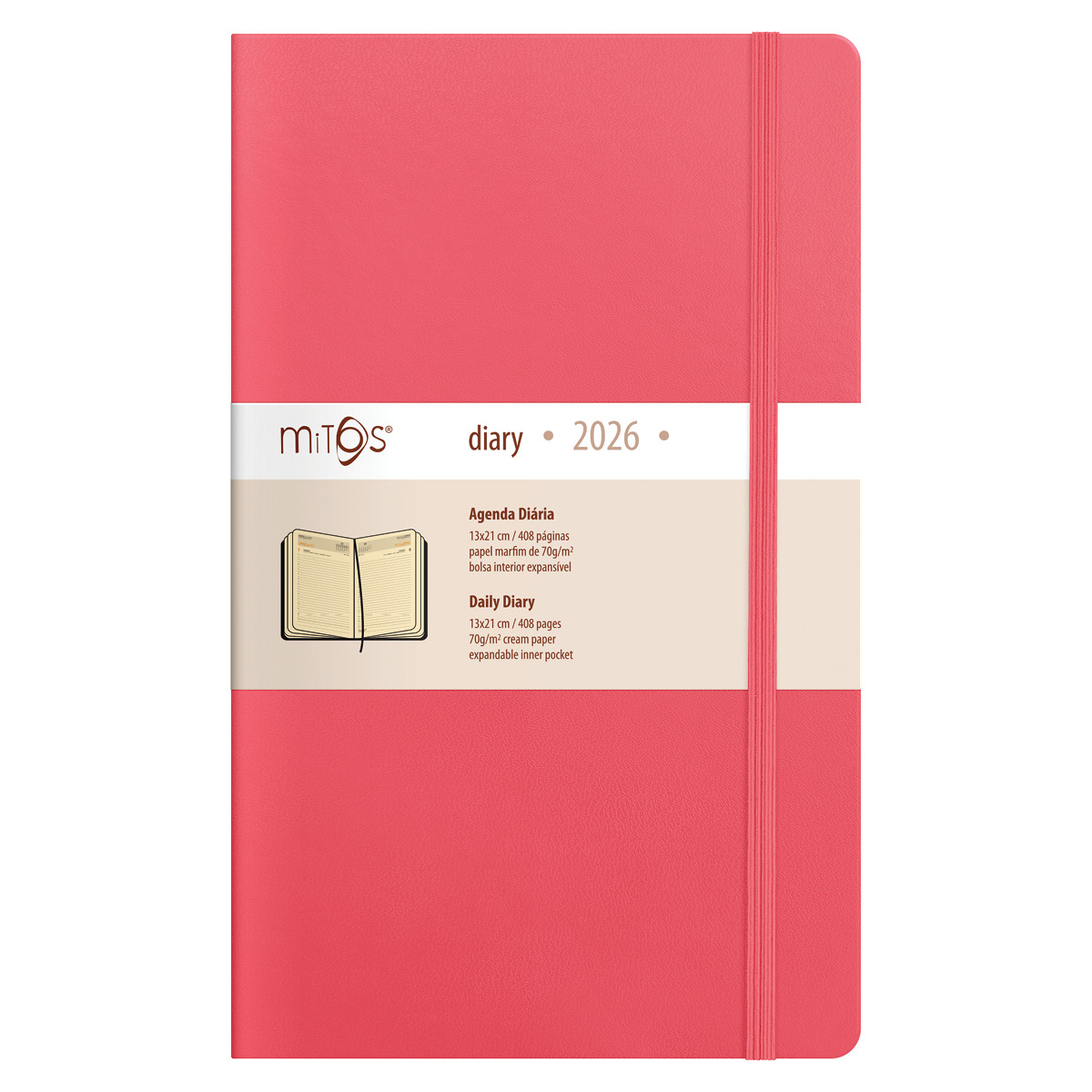 MITOS-Agenda Diaria (13x21cm-P18) papel marfim