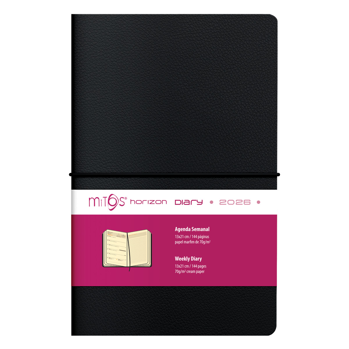 MITOS HORIZON C-Agenda Semanal (13x21cm-P17) papel marfim