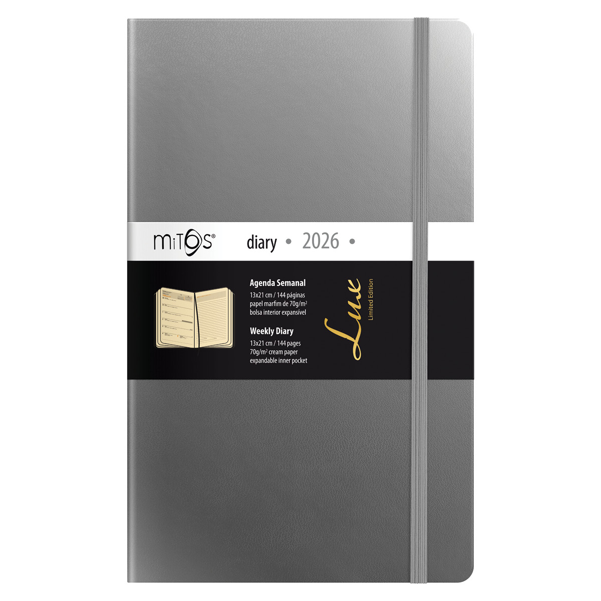 MITOS-Agenda Semanal (13x21cm-P17) papel marfim