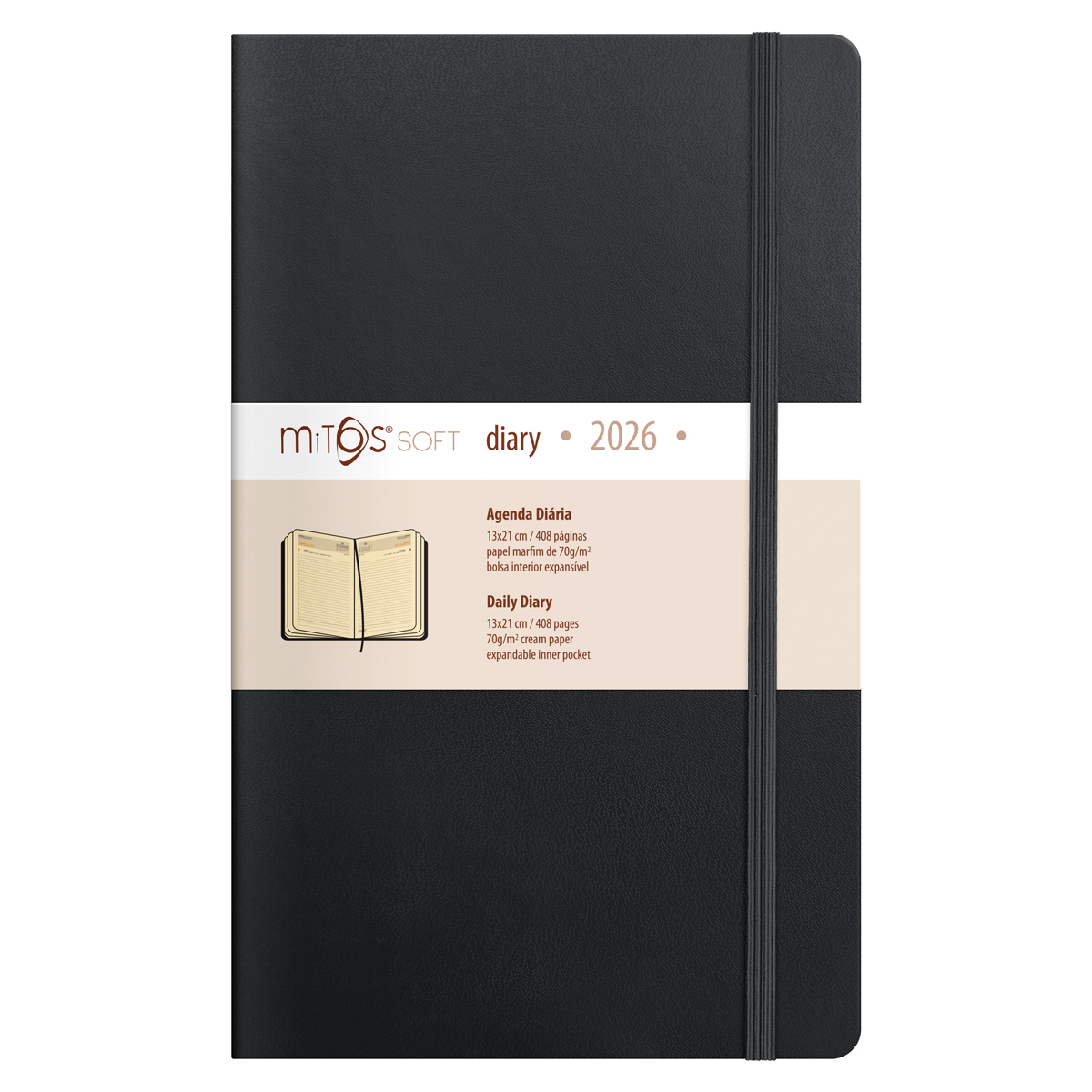 MITOS-Agenda Diaria (13x21cm-P18) papel marfim