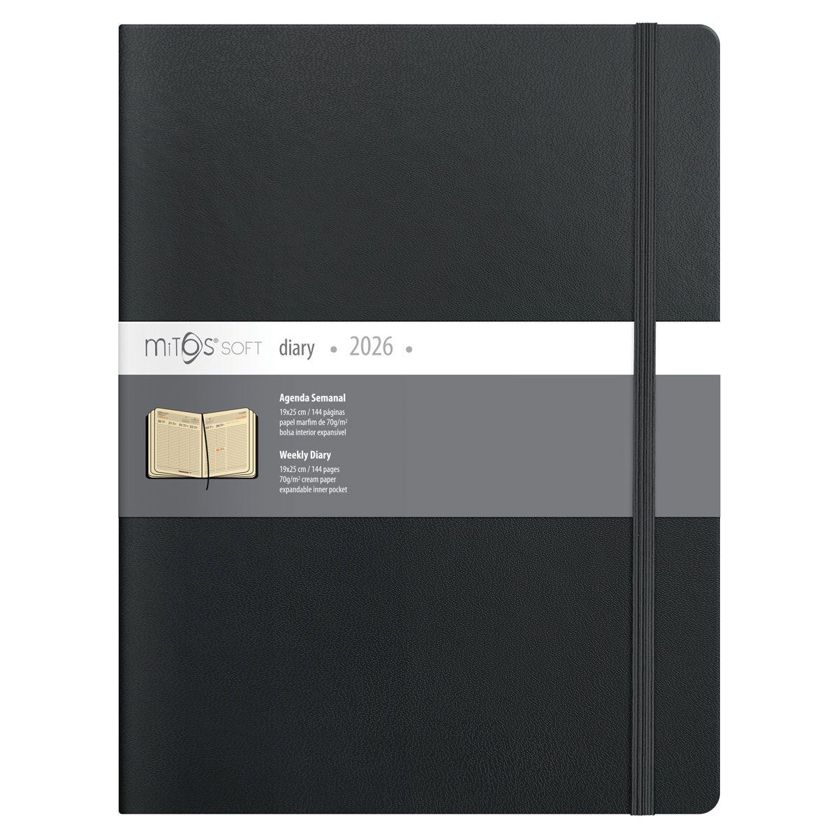 MITOS-Agenda Semanal A4 (19x25cm-P25) papel marfim