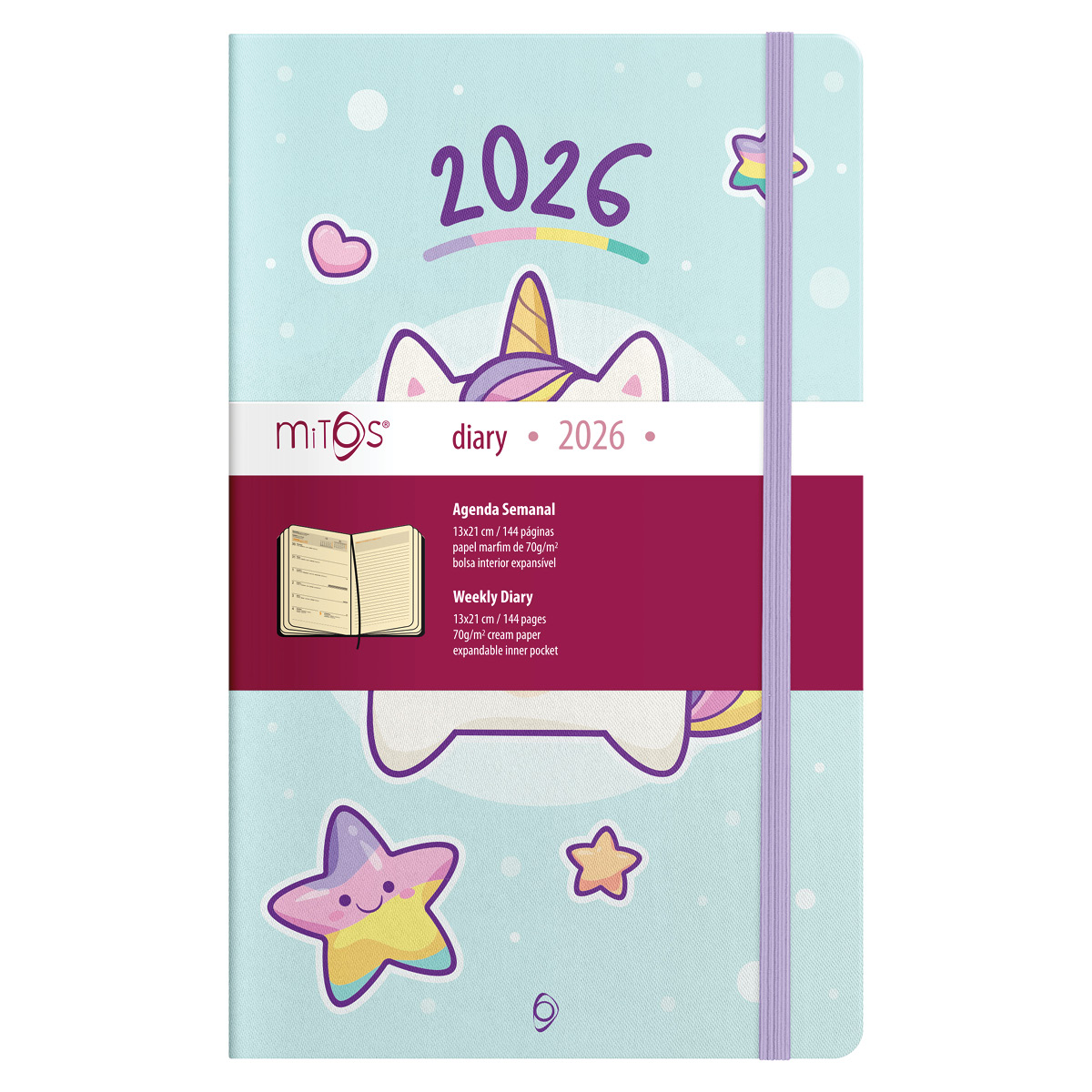 MITOS-Agenda Semanal (13x21cm-P17) papel marfim