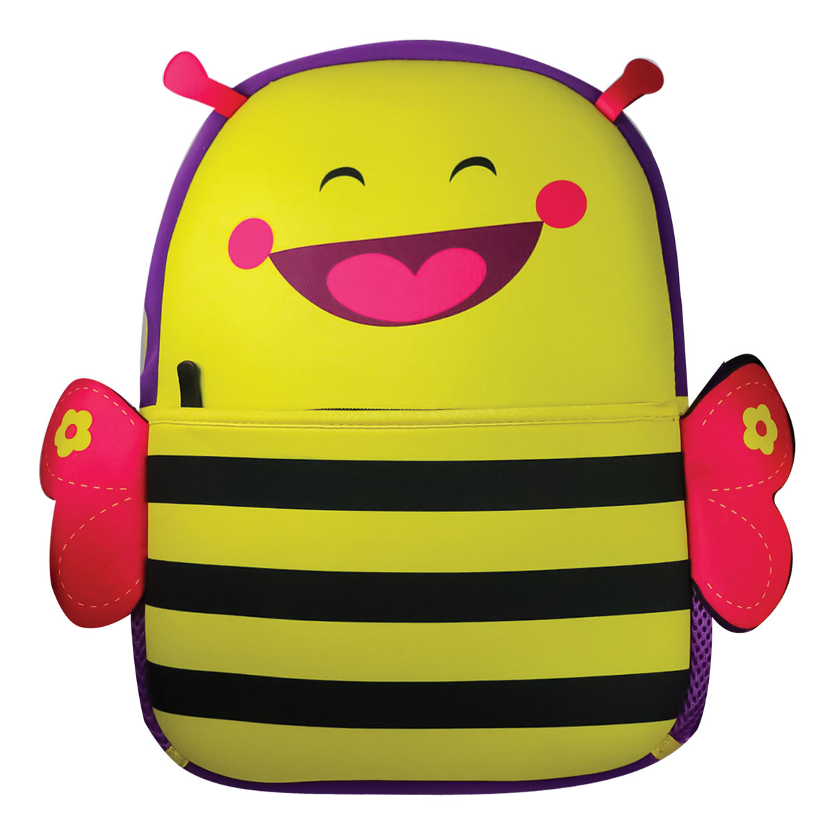 ANIMALS-Mochila Junior em Neoprene-Abelha-21x30x10cm ANIMALS-Mochila Junior em Neoprene-Abelha-21x30x10cm