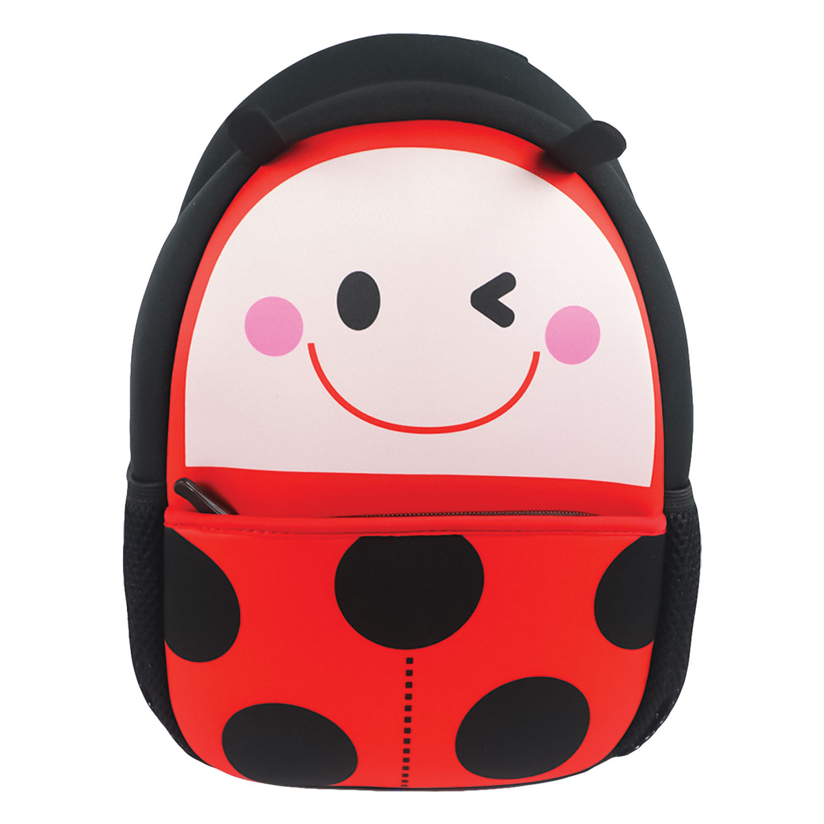 ANIMALS-Mochila Junior em Neoprene-Joaninha-21x30x10cm ANIMALS-Mochila Junior em Neoprene-Joaninha-21x30x10cm