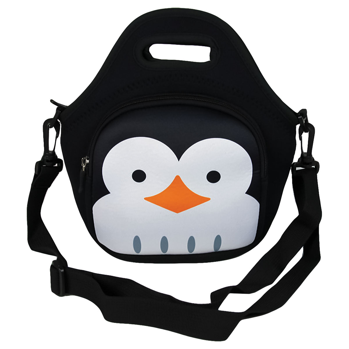 ANIMALS-Saco Lanche c/Alça em Neoprene-Pinguim-26x29x16cm ANIMALS-Saco Lanche c/Alça em Neoprene-Pinguim-26x29x16cm