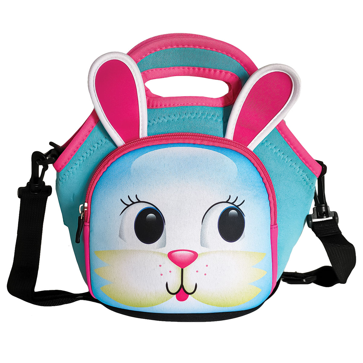 ANIMALS-Saco Lanche c/Alça em Neoprene-Coelho-26x29x16cm ANIMALS-Saco Lanche c/Alça em Neoprene-Coelho-26x29x16cm